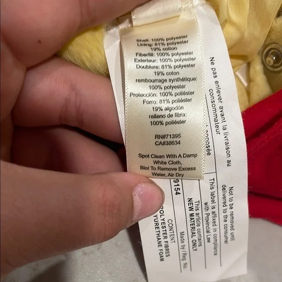 Yellow Winnie the Pooh Hooded onesie - Picture 3 of 3